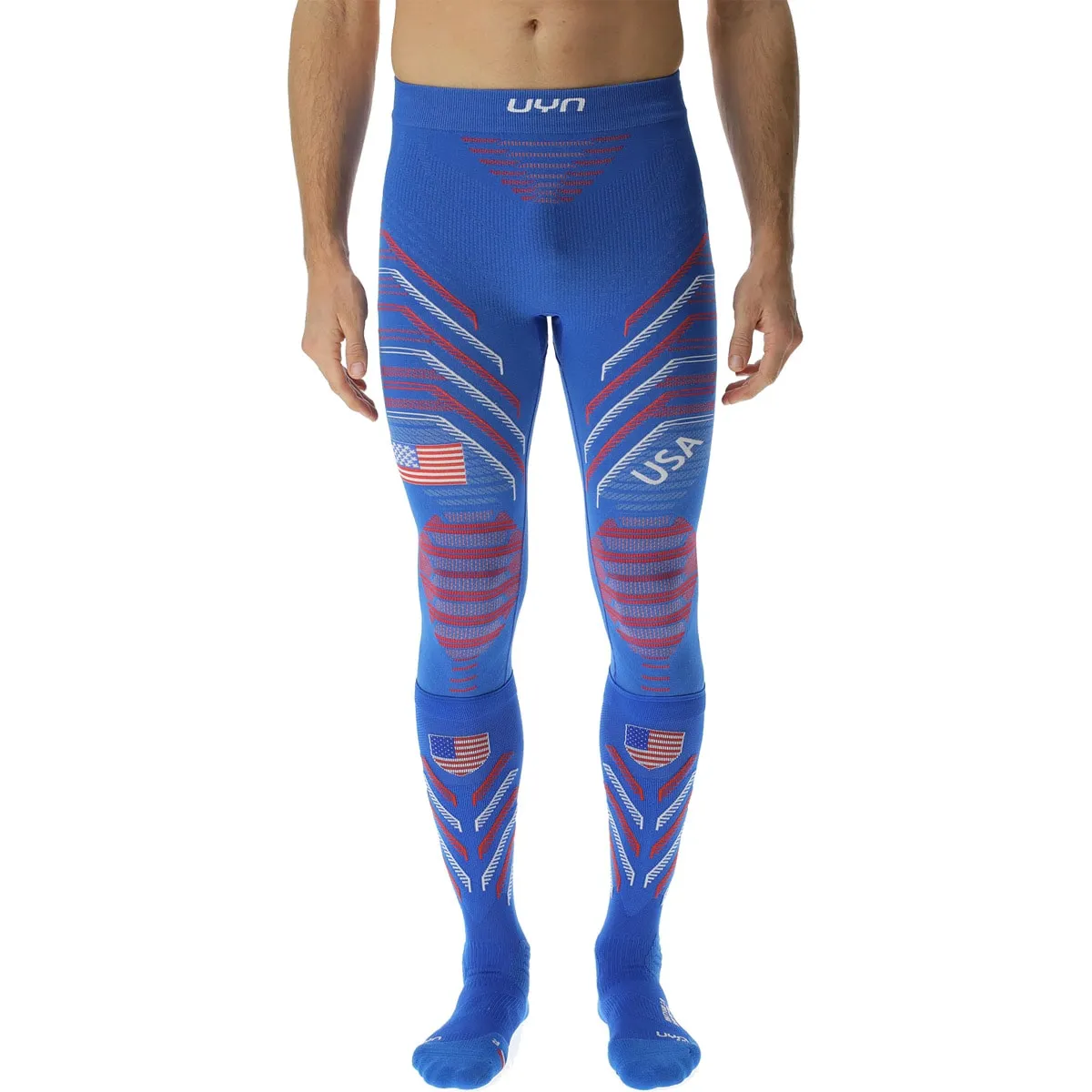 

Мужские термотайтсы Natyon 30 USA UYN, синий/белый