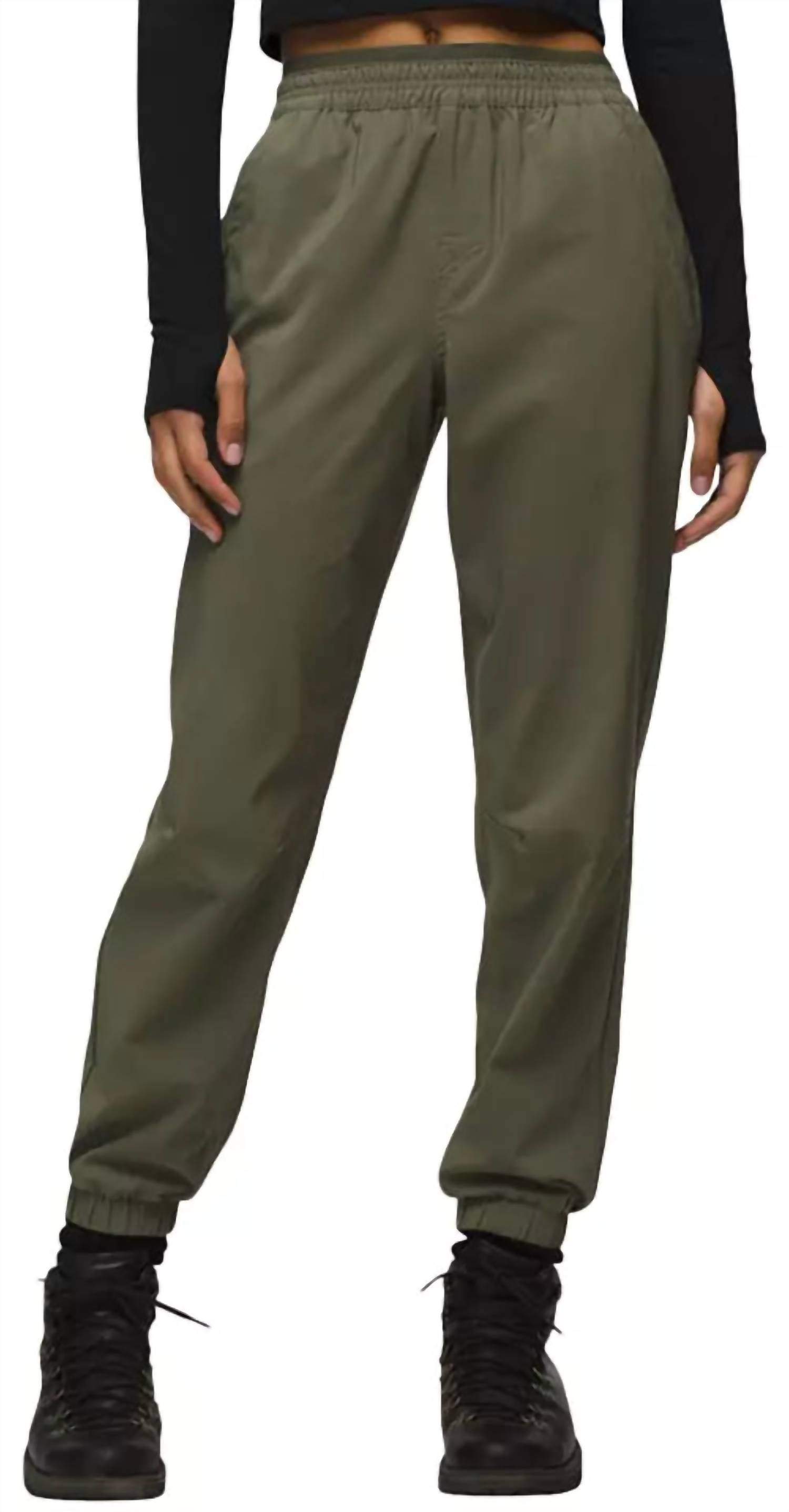 

Джоггеры Wonderland Rocks E-Waist в цвете Rye Green Prana, Rye Green