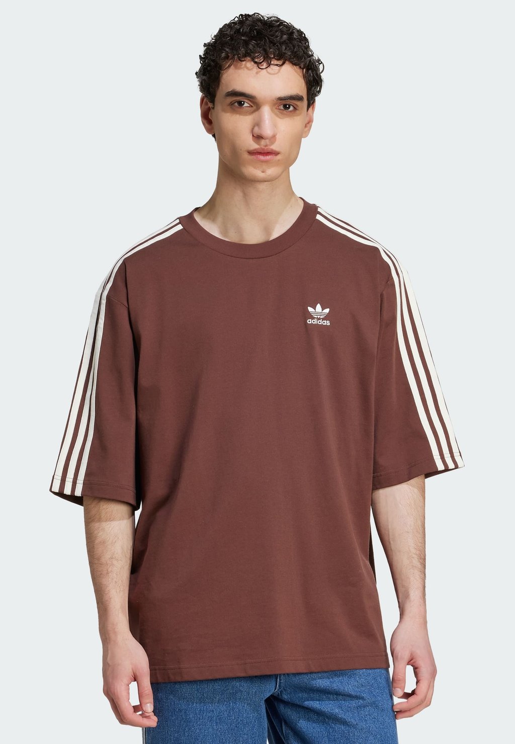 

Футболка с принтом Adidas Originals, цвет Auburn/Off White