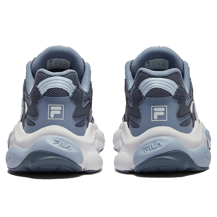 Amber Shoes Легкие амортизирующие низкие детские кроссовки для бега FILA KIDS, серый/синий — фото 4