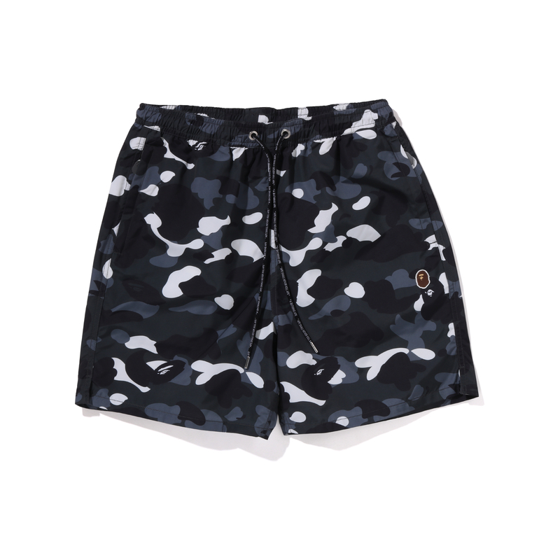 Bape City Camo Ape Head One Point Пляжные шорты A BATHING APE, черные BKX — фото 2
