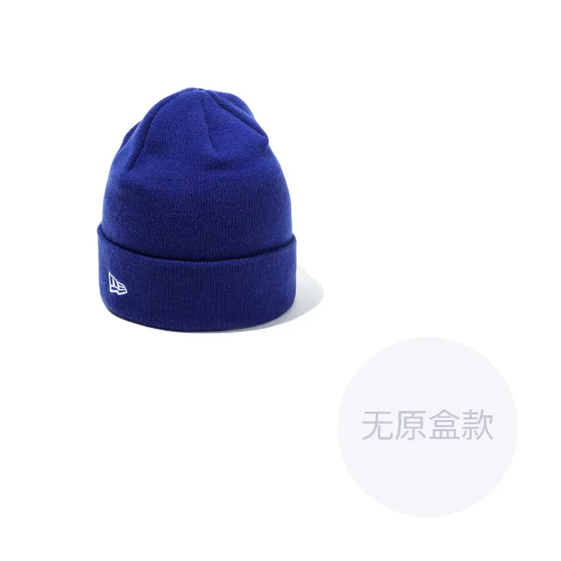

New Era Хлопковая вязаная шапка унисекс тёмно-синяя, Dark Blue