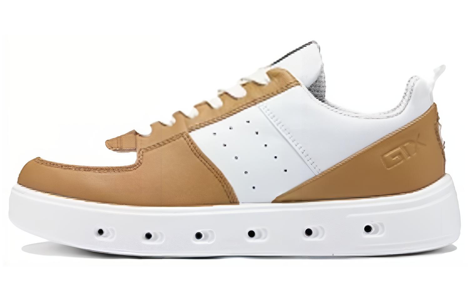 

Кроссовки ecco Skateboarding Shoes Women's Low-top Brown/White, коричневый