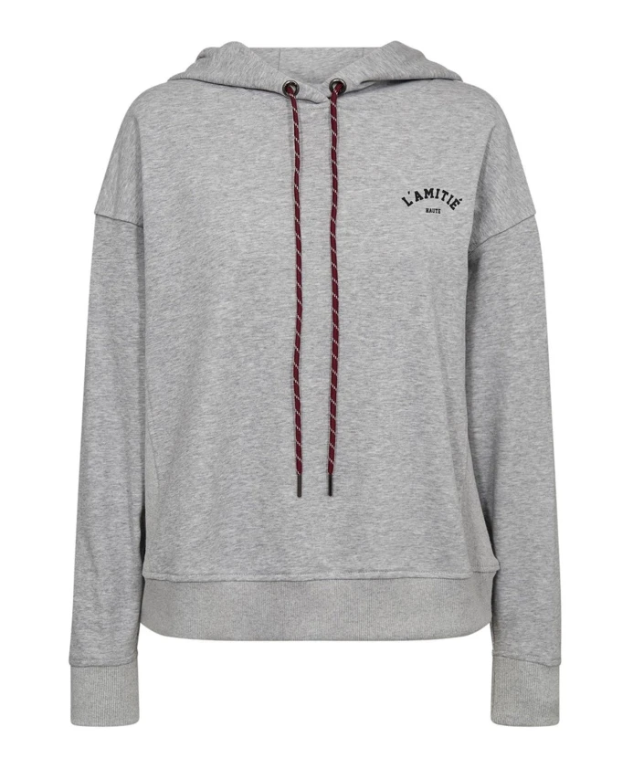 

Мини-Толстовка с капюшоном и закругленными краями Haute L'Amitiã, серый