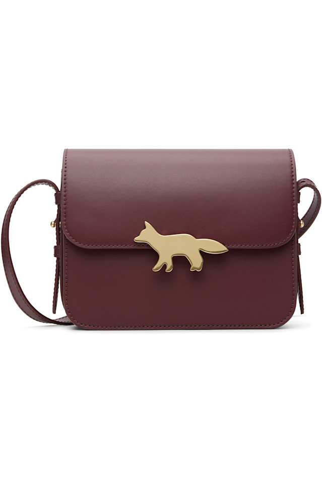 

Maison Kitsuné Сумка бордового цвета