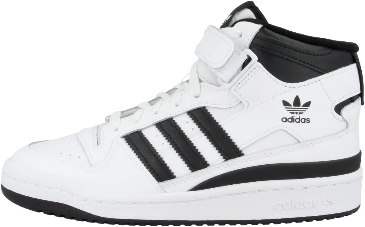 Детские кроссовки Adidas Originals Forum Mid J унисекс, Ftwr White Core Black Ftwr White