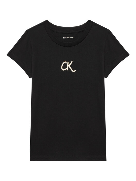 

Облегающая футболка Glitter IG0IG02972 M Calvin Klein Jeans, черный