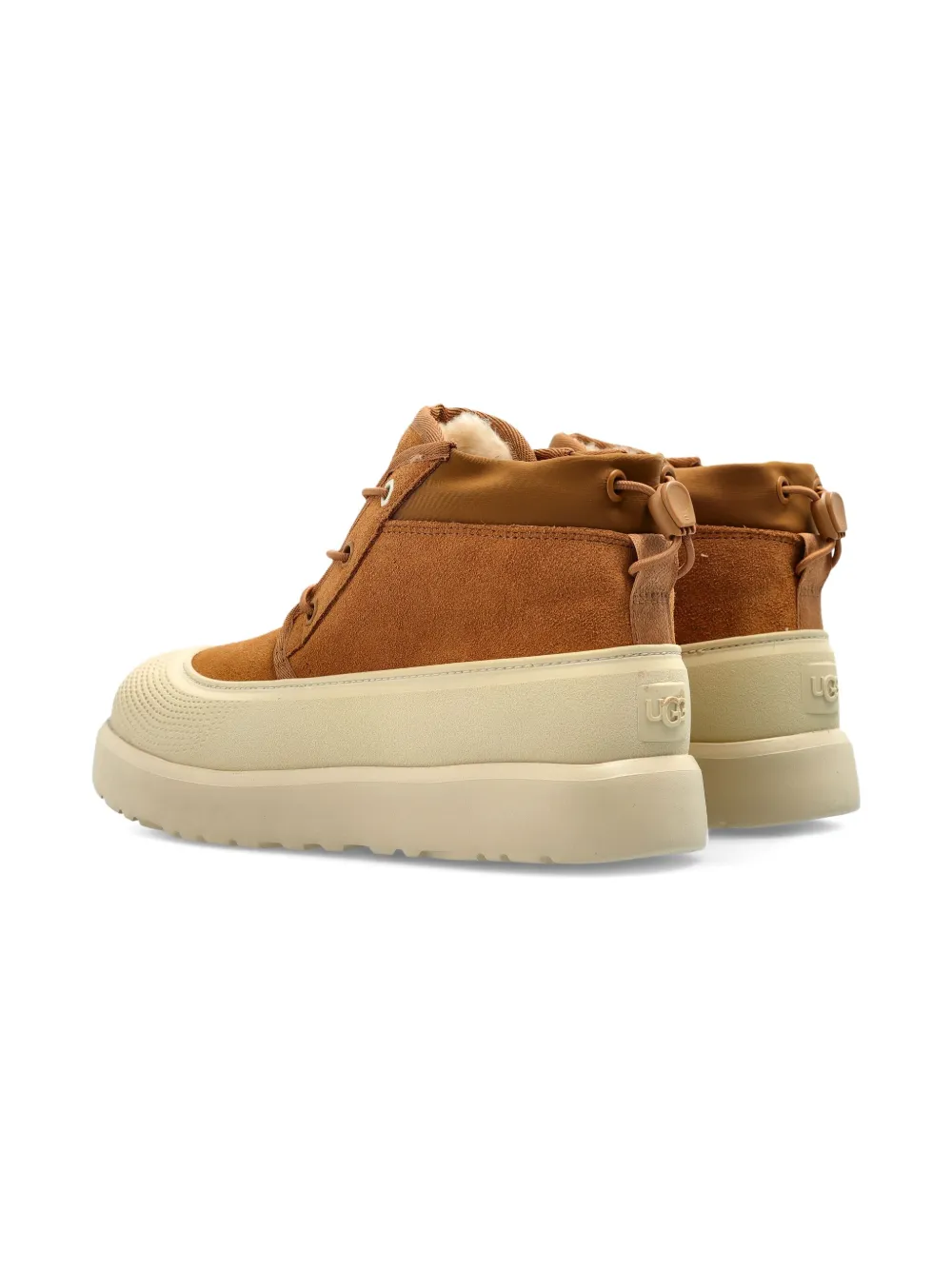 Ботинки Neumel на шнуровке с вставками Ugg Kids, коричневый — фото 3