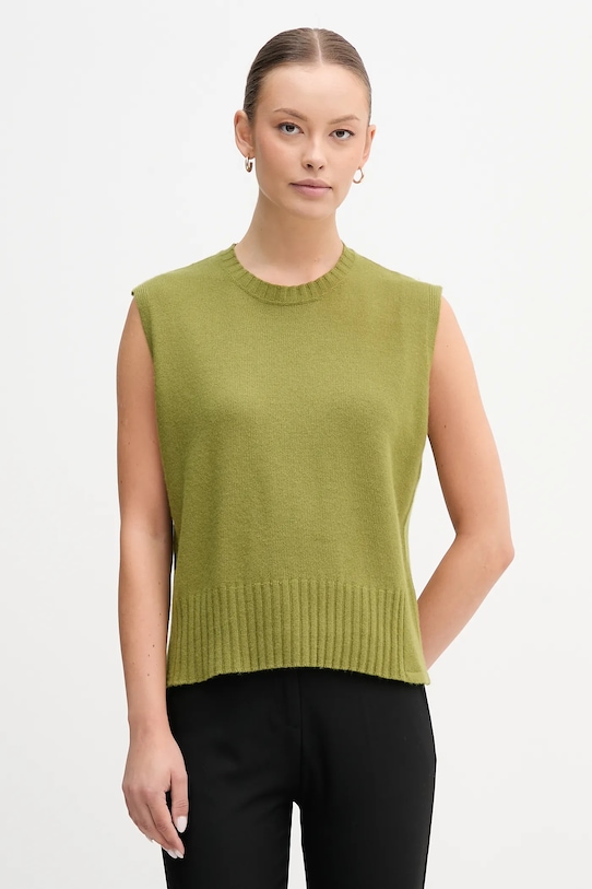 

Жилет из смесовой шерсти United Colors Of Benetton, зеленый