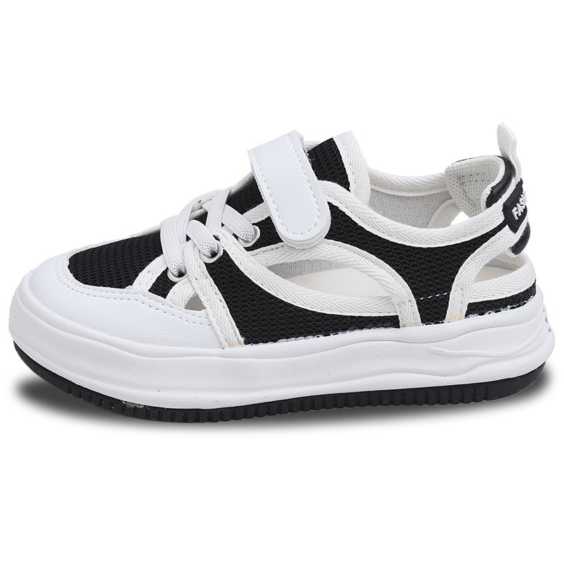 

Детские кроссовки для скейтбординга с защитой от ударов и износа Budding, белый/черный