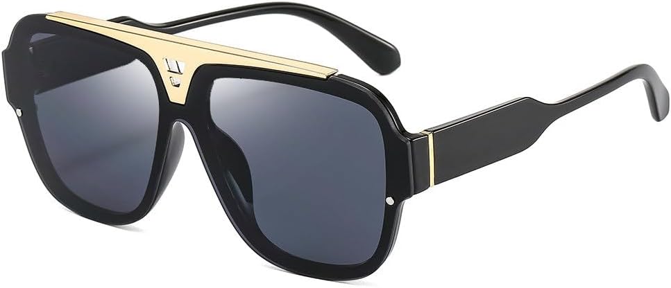 

Модные винтажные солнцезащитные очки в крупной оправе для женщин и мужчин, роскошные, популярные, для путешествий, женские солнцезащитные очки UV400 HVTVTLA, Black Black