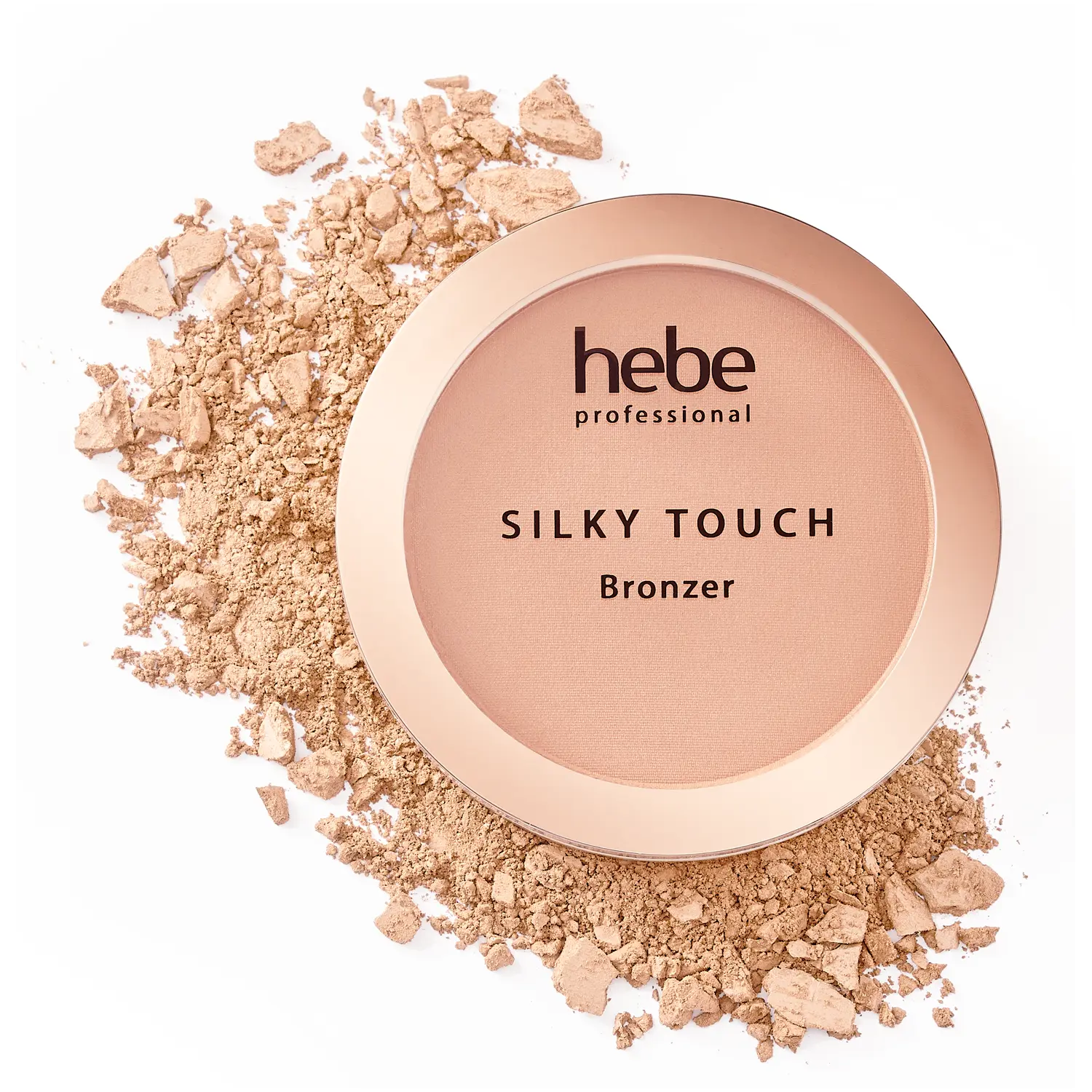 

Бисквитный бронзатор для контурирования и моделирования лица Hebe Professional Silky Touch Bronzer, 10 гр