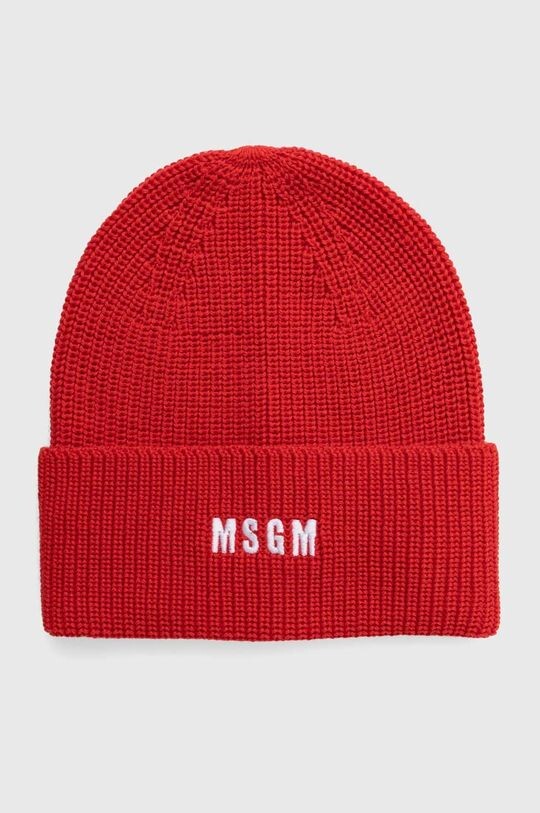 

Шерстяная шапка Msgm, красный