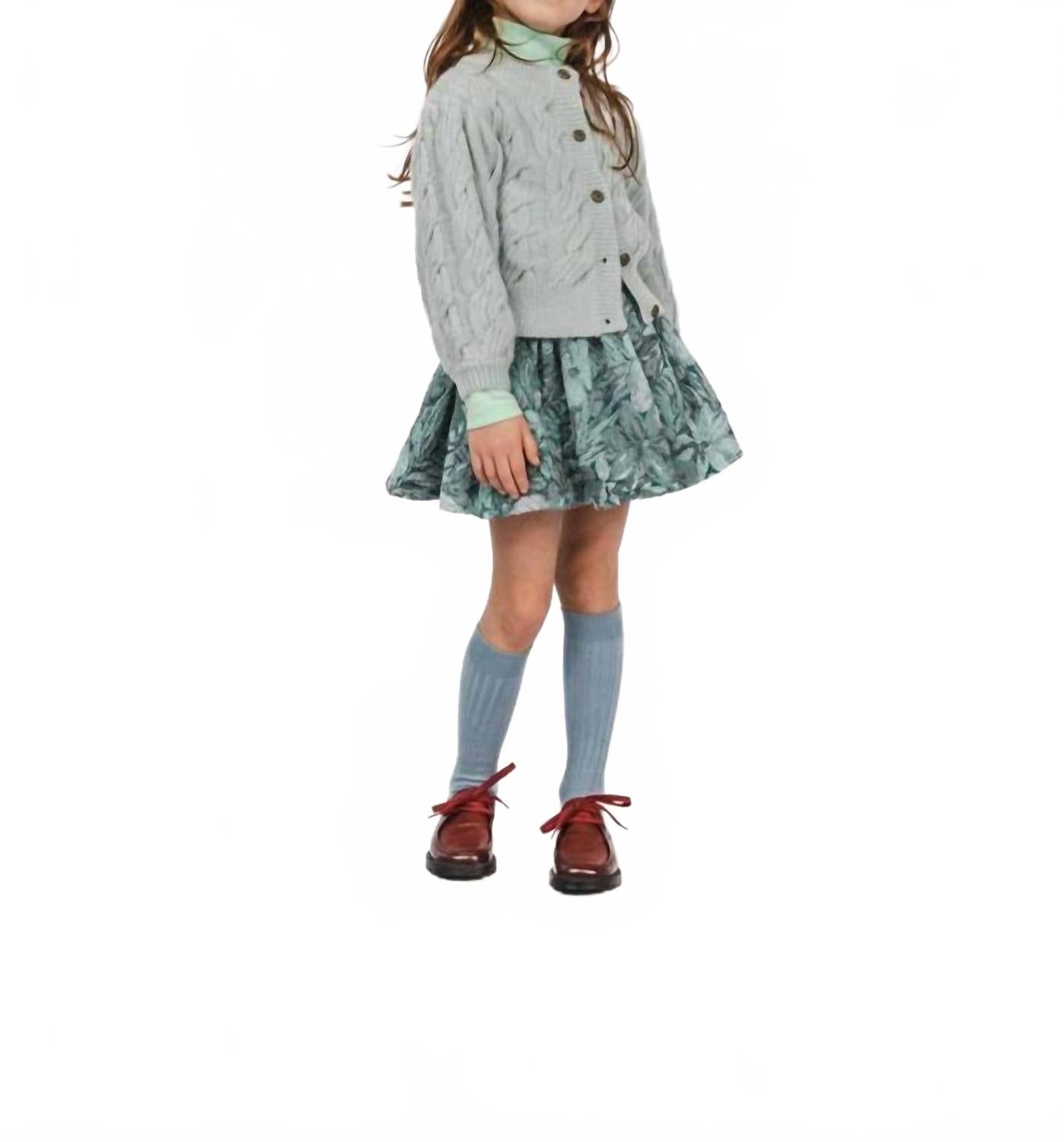 Детская плиссированная юбка Target зеленого цвета Morley — фото 3