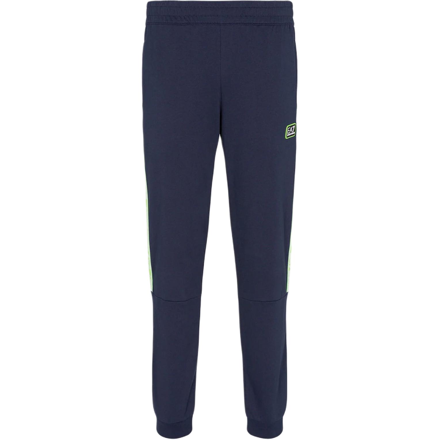 

EMPORIO ARMANI EA7 SS22 вязаные спортивные штаны мужские blue