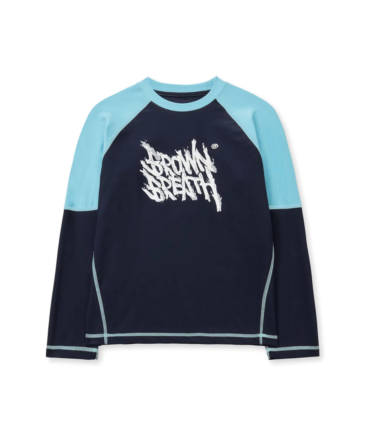 Детский комплект рашгарда Color Block тёмно-синий от Brownbreath Kids — фото 3