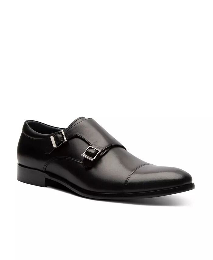 

Мужские туфли Miles Dress Slip-On Cap Toe Double Monk Strap Shoes Blake McKay, черный