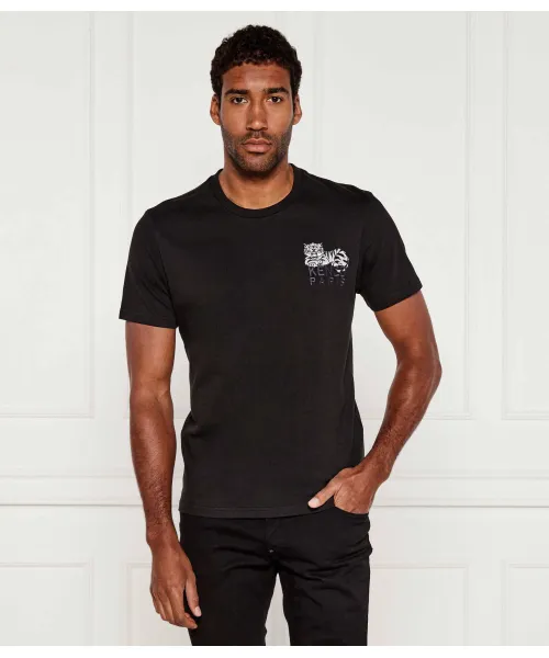

Футболка «Счастливый тигр» Slim fit Kenzo, черный