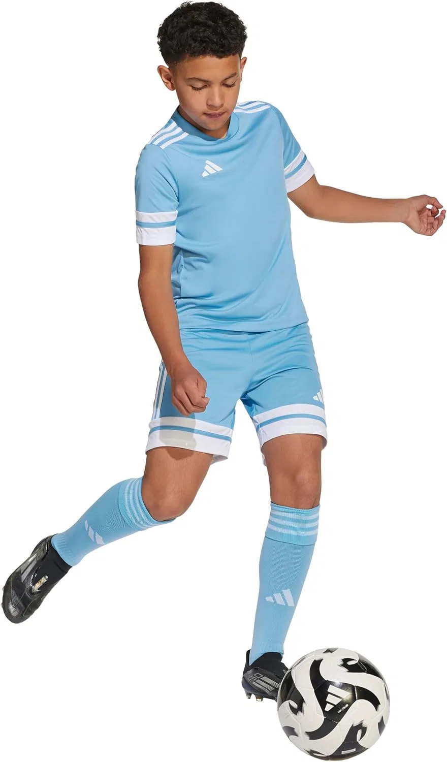 Adidas Originals Детские шорты Adidas Squadra 25, Team Light Blue/White — фото 3