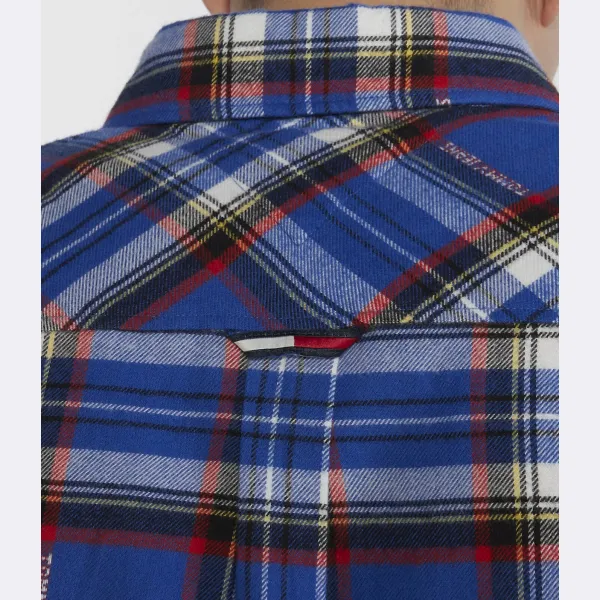 Рубашка свободного кроя в клетку Tommy Tommy Hilfiger, синий — фото 3