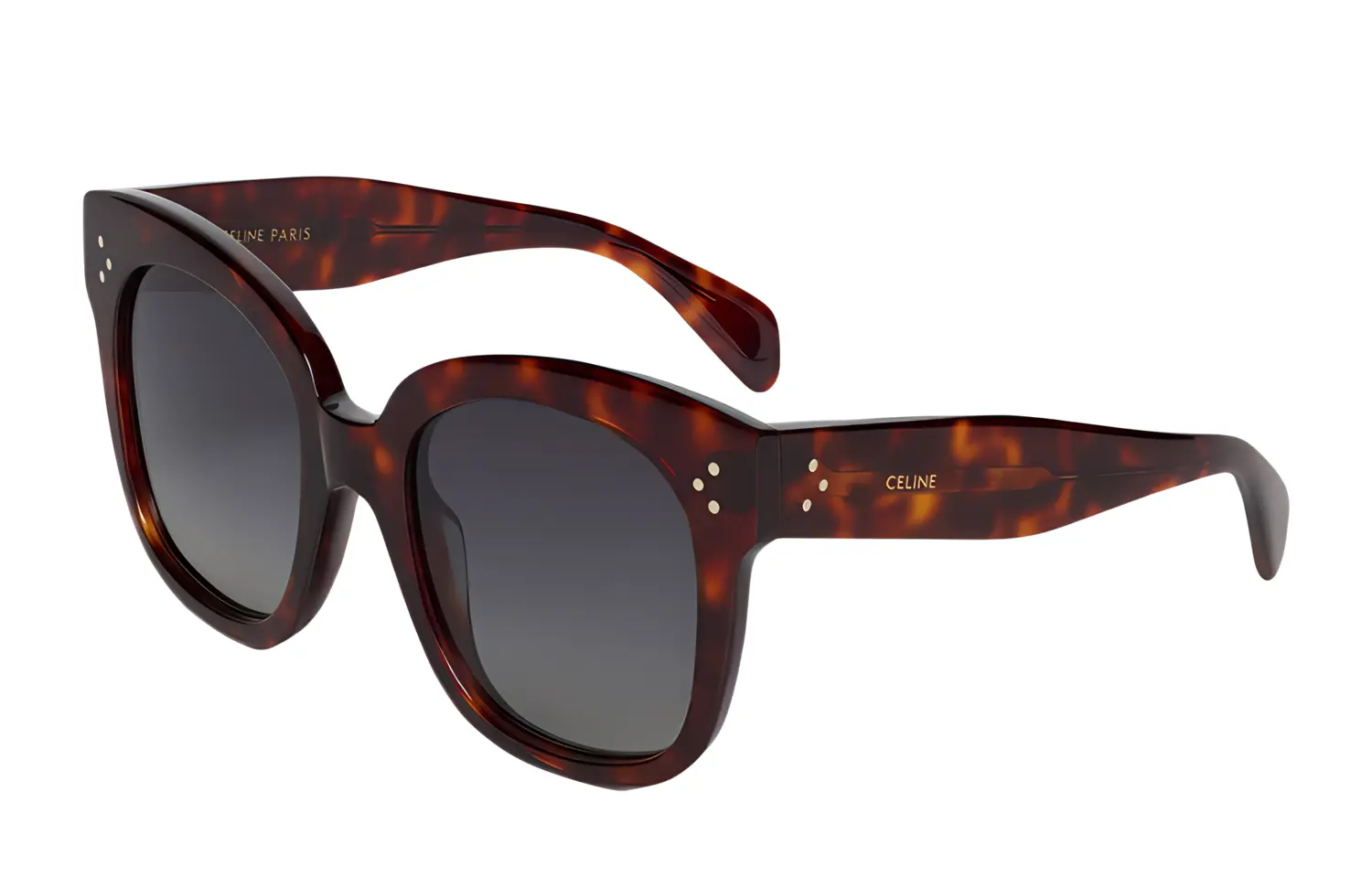 

Оверсайз солнцезащитные очки S002 в ацетате с поляризационными линзами CELINE, Tortoiseshell