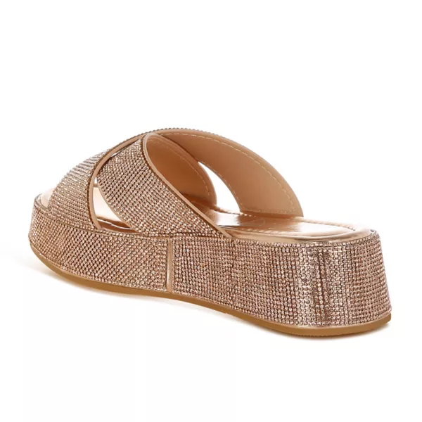 Женские сандалии Adena London Rag, цвет rose gold — фото 3