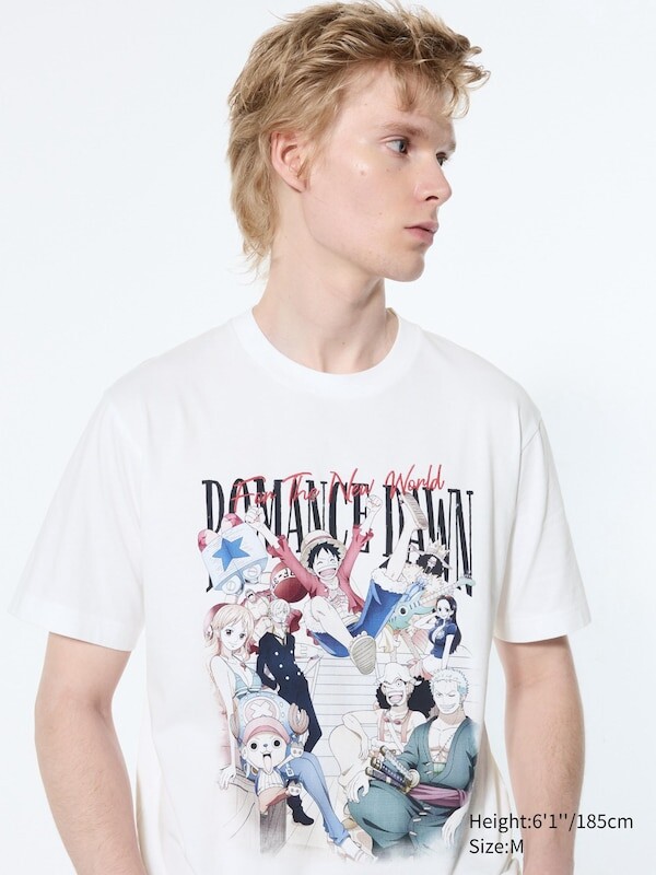 

Футболка с графическим изображением tv anime one piece 25th ut Uniqlo, белый