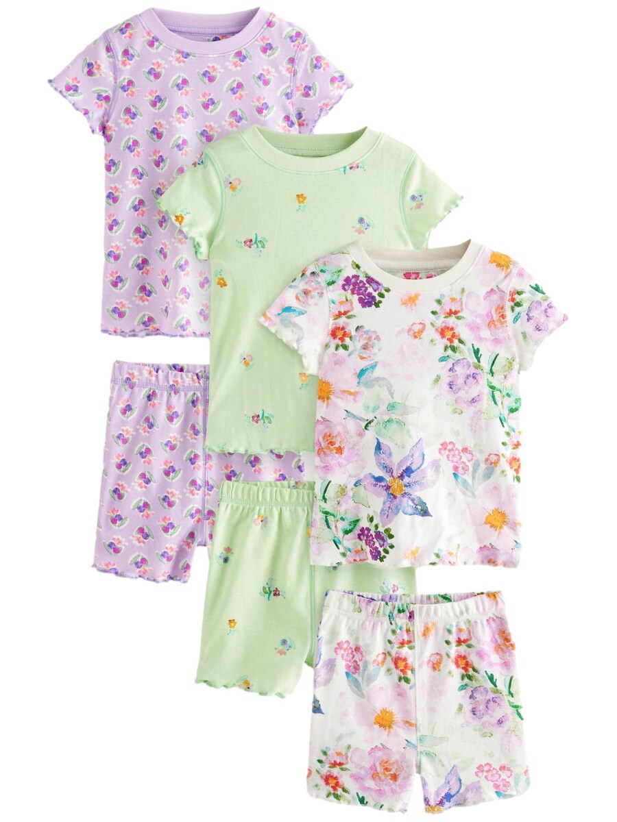 

Пижама Next, цвет Light green/Purple/White