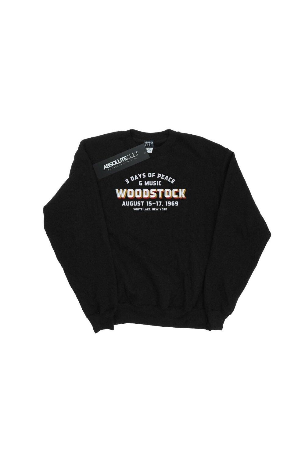 

Толстовка Varsity 1969 года Woodstock, черный