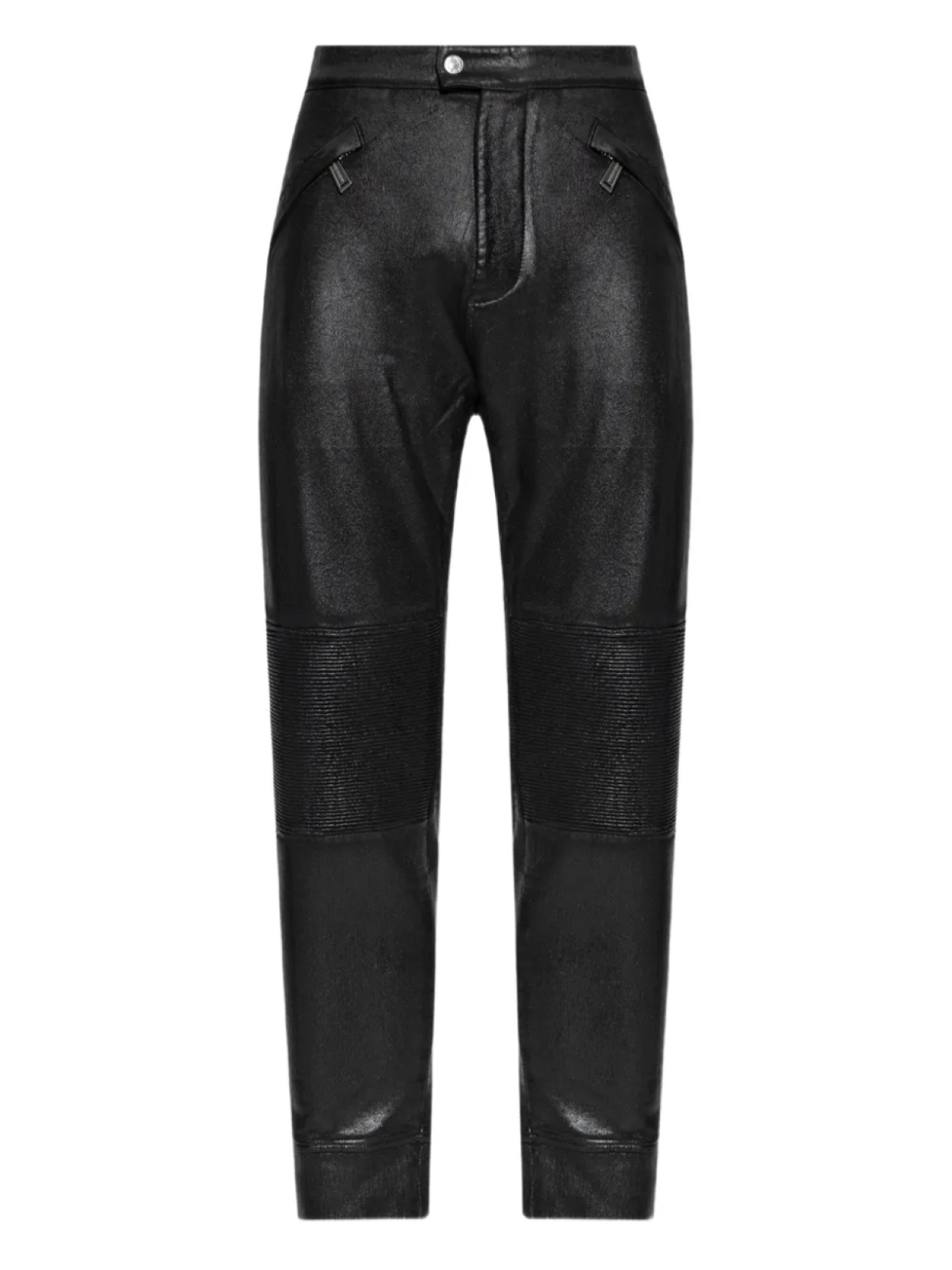 

DSQUARED2 зауженные вощеные брюки, черный