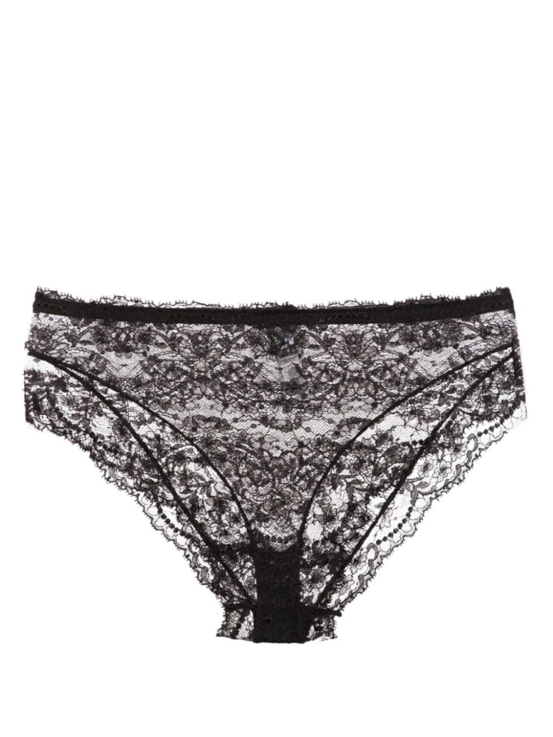 

Dolce & Gabbana кружевные трусы-брифы с завышенной талией, черный
