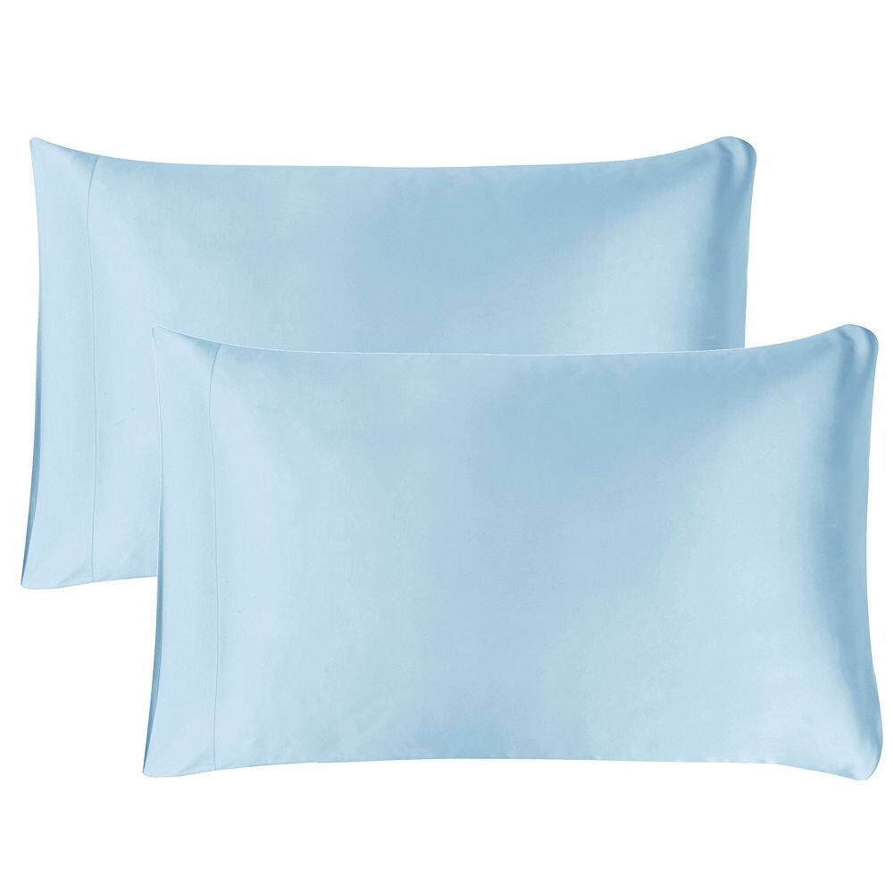 

Набор из 2 атласных косметических наволочек Mend, цвет Light Blue