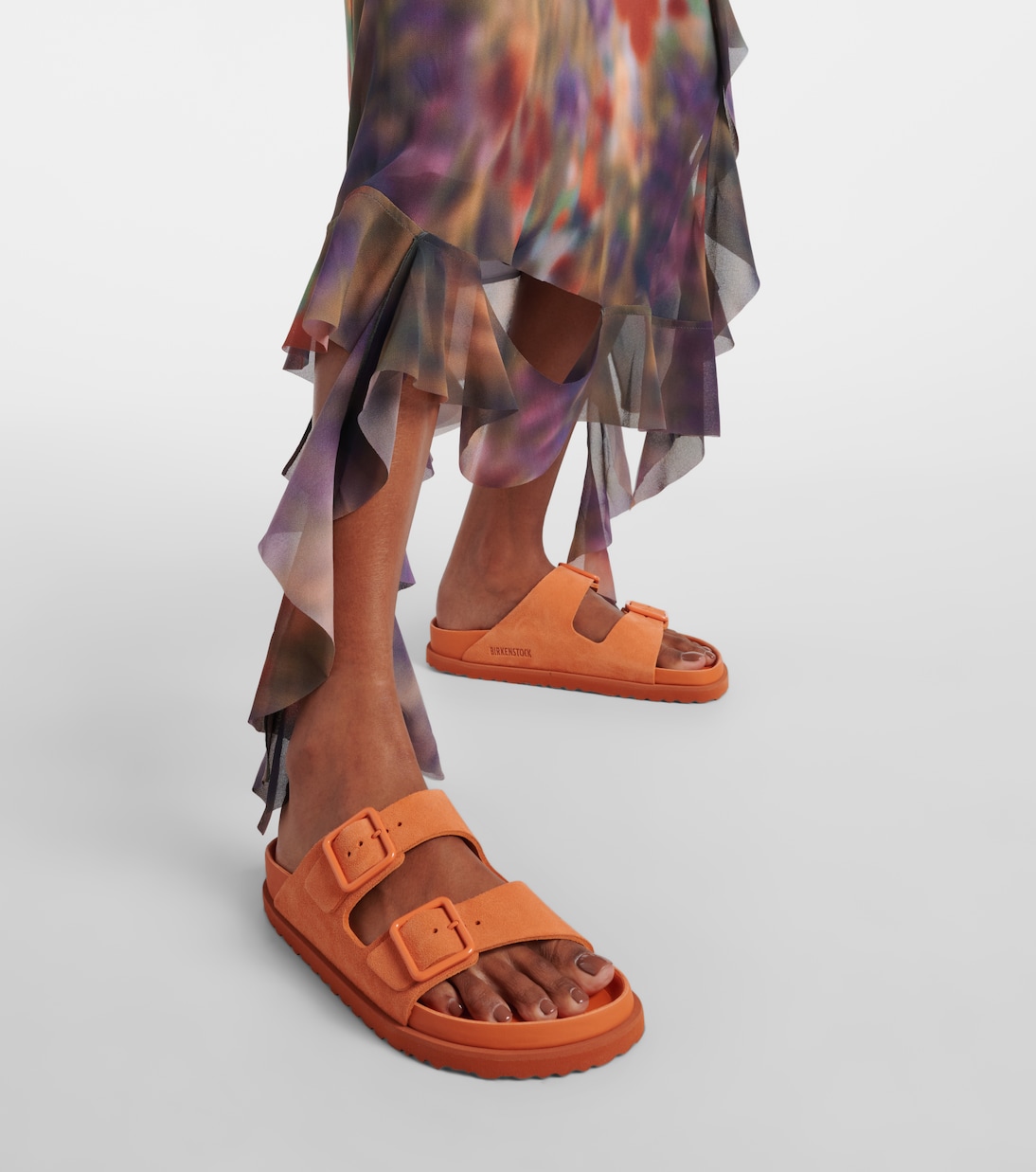 Замшевые сандалии Arizona Cazador Birkenstock 1774, Kurkuma — фото 4