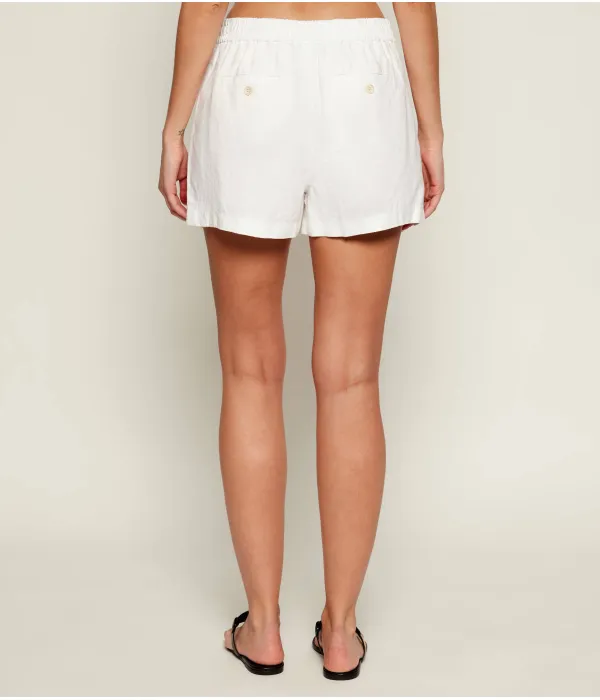 Льняные шорты Relaxed fit Polo Ralph Lauren, белый — фото 3
