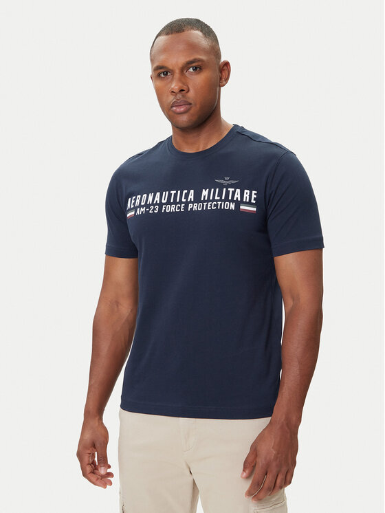 

Футболка regular fit 252TS1942UJ00538 Aeronautica Militare, синий