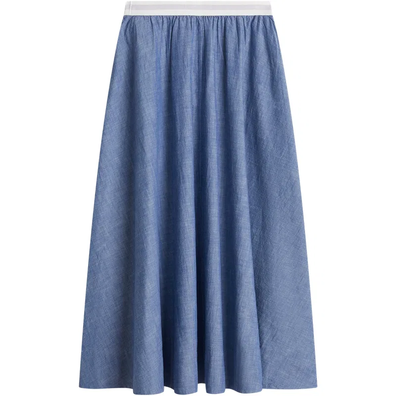 Юбка длинная Casual Tommy Hilfiger Blue DVA — фото 3