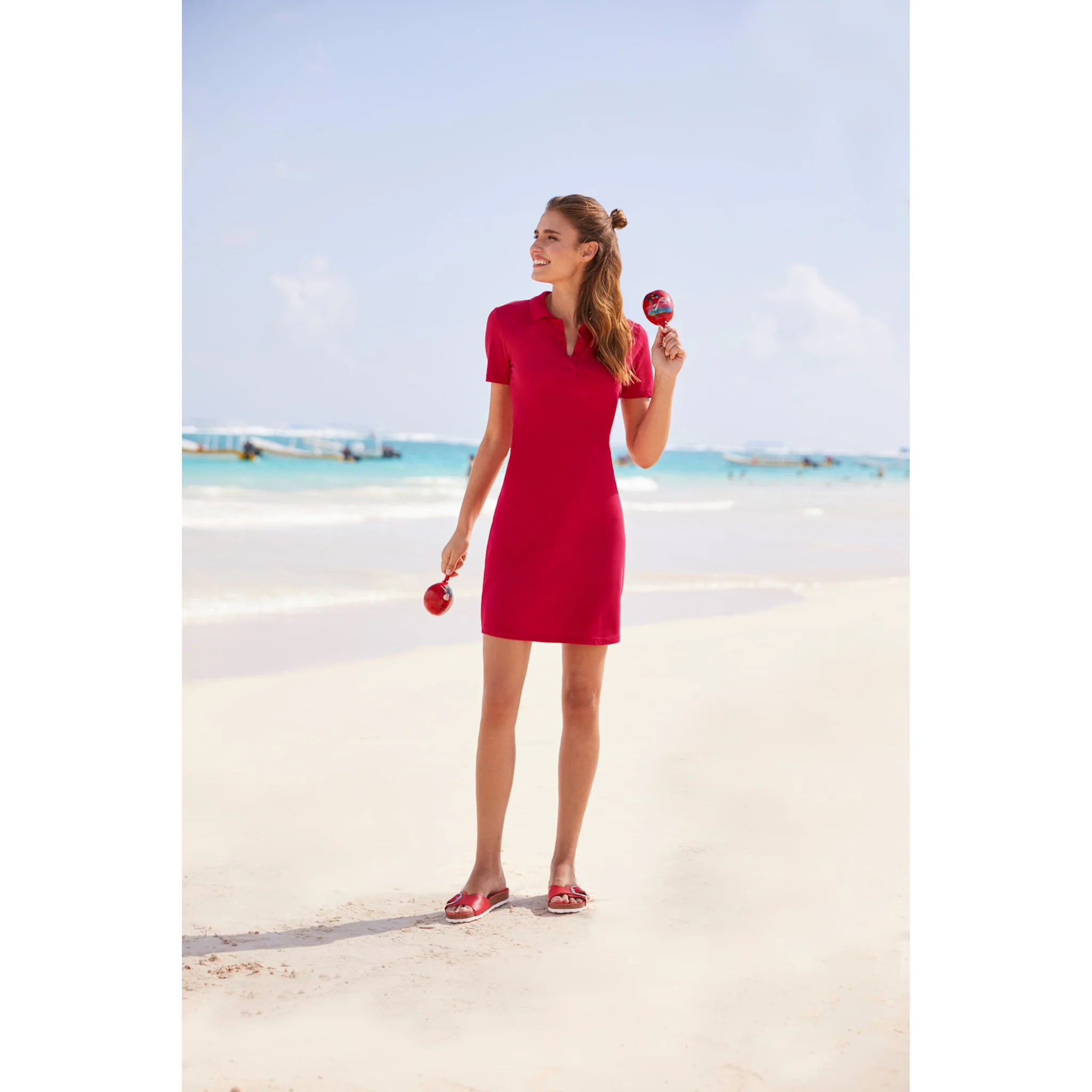 

Heine платье-рубашка "Платье-поло", белый