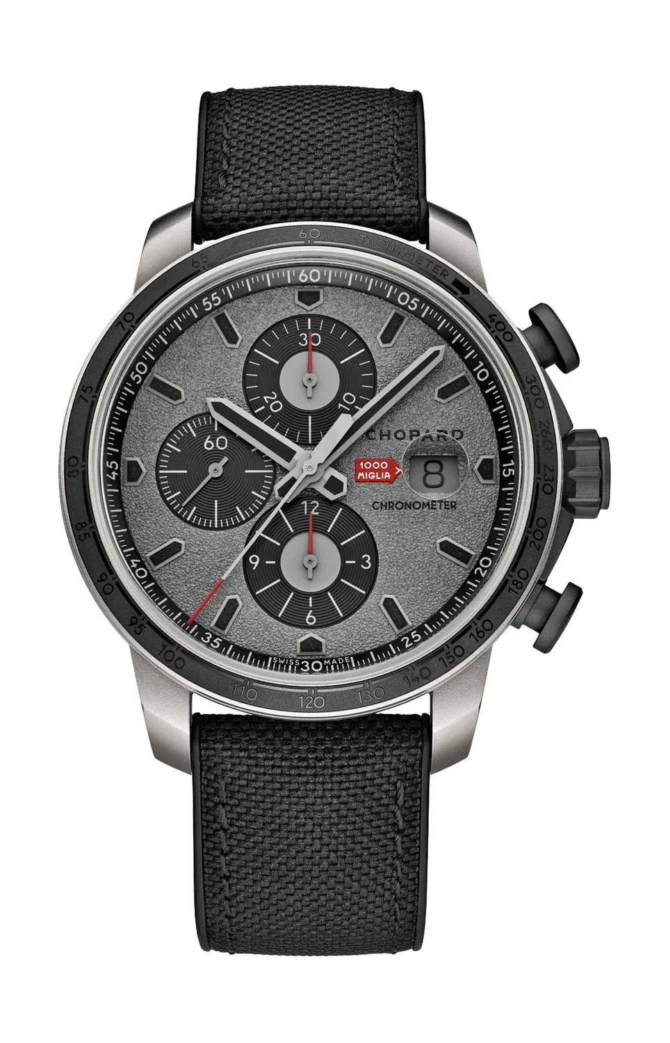 MILLE MIGLIA GTS ХРОНОГРАФ ОГРАНИЧЕННАЯ ИТАЛЬЯНСКАЯ СЕРИЯ 2024 - 168571-3019 CHOPARD, серебряный
