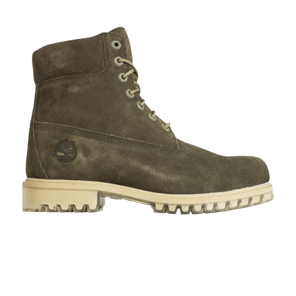 Ботинки замшевые Timberland Premium 6 Inch, зеленый