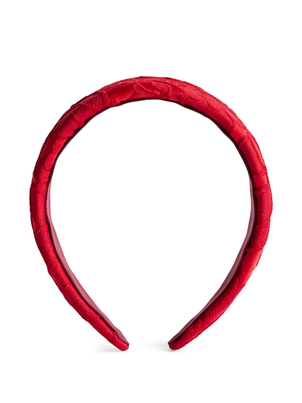 

Жаккардовый ободок с цветочным узором La Doublej, красный