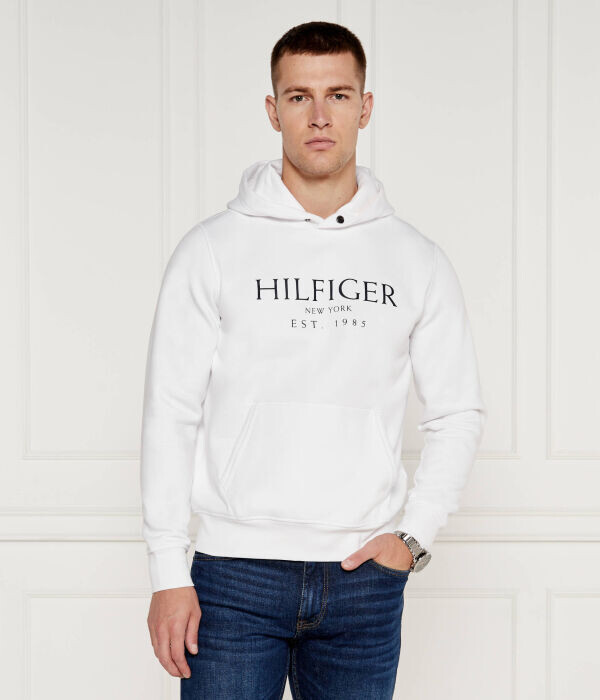 

Толстовка мужская Tommy Hilfiger с надписью, белый