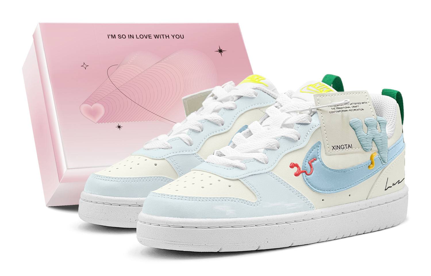 

Nike Court Borough Blue Tide Chronicle нескользящие низкие детские скейтбординг кроссовки Sky Blue для подростков