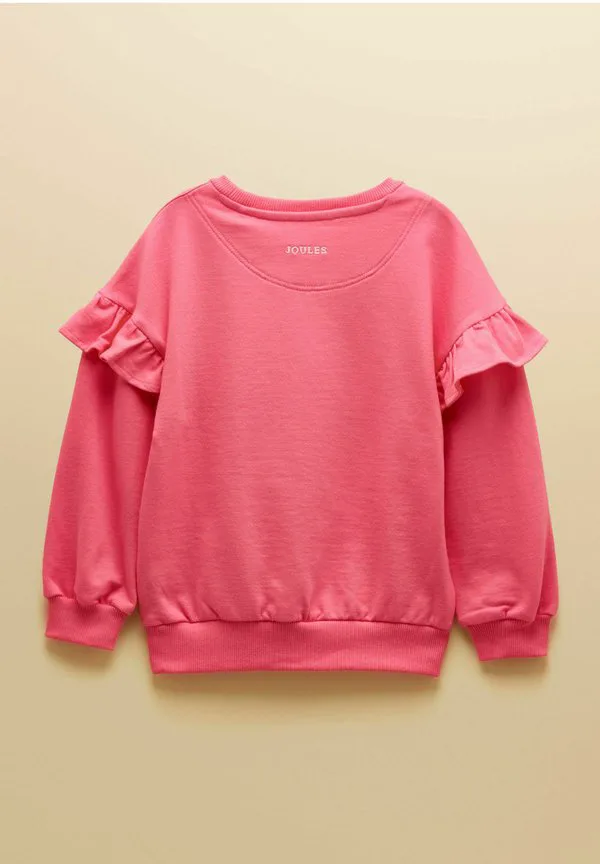 Толстовка с круглым вырезом и рукавами с оборками Joules, Pink — фото 4