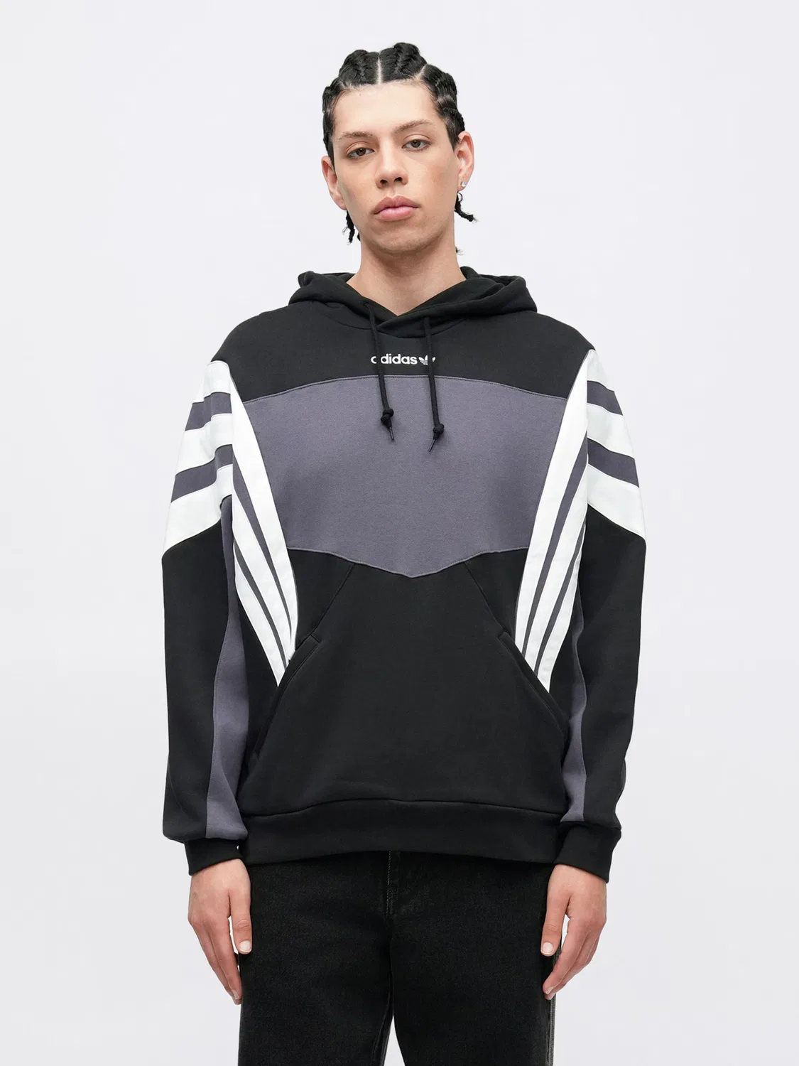 Толстовка Adidas Originals SANTIAGO черного цвета — фото 2