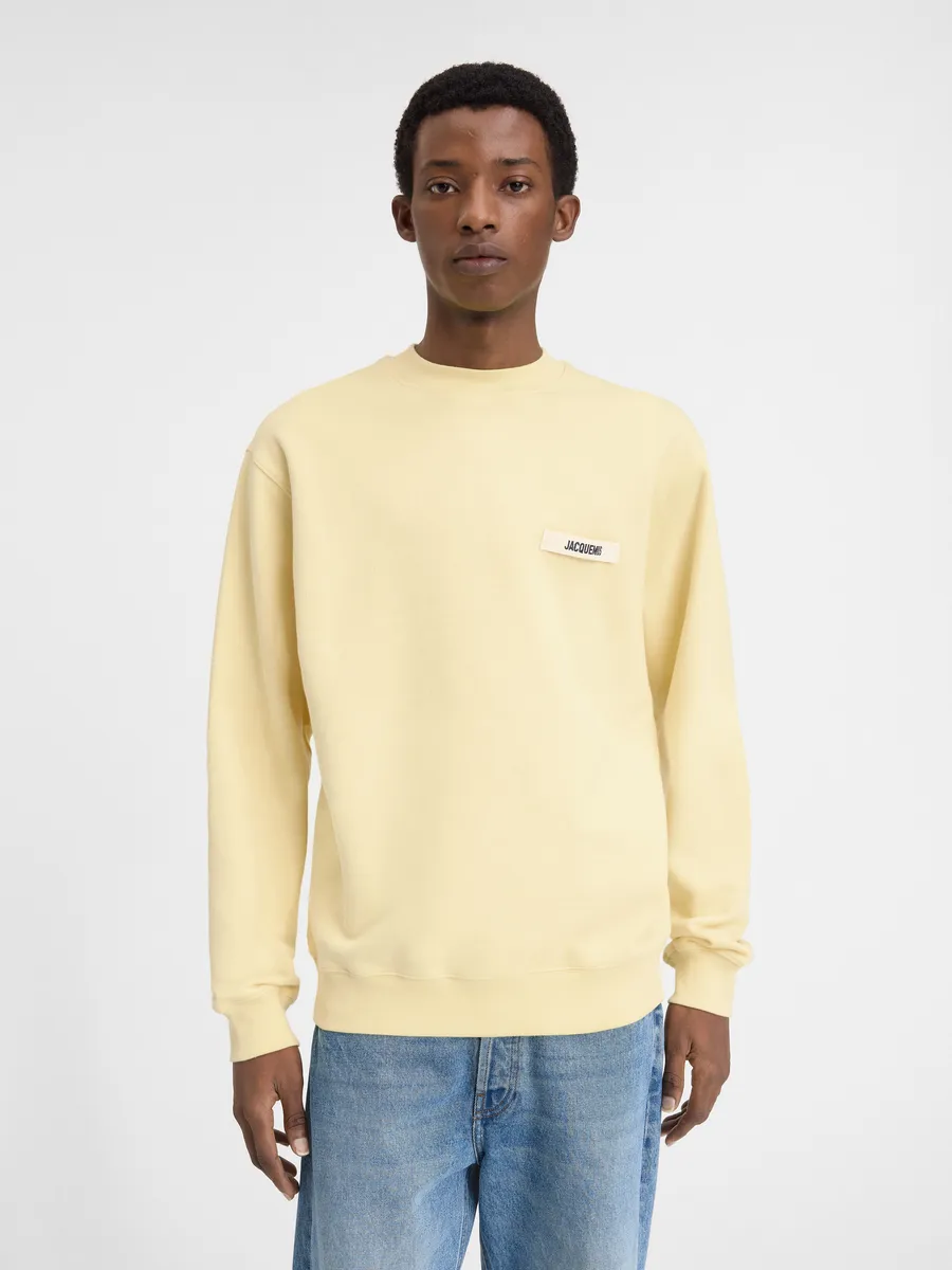 

Толстовка с логотипом Grgrain Le Gr Grain Jacquemus, светло-желтый