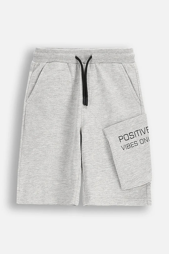 

Хлопковые детские шорты Coccodrillo, серый