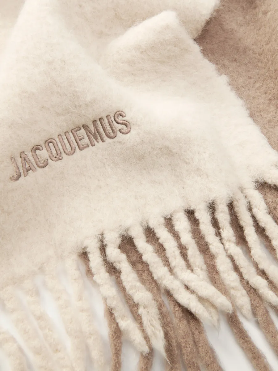 

Градиентный шарф Лешарп Муассон Jacquemus, мульти-бежевый