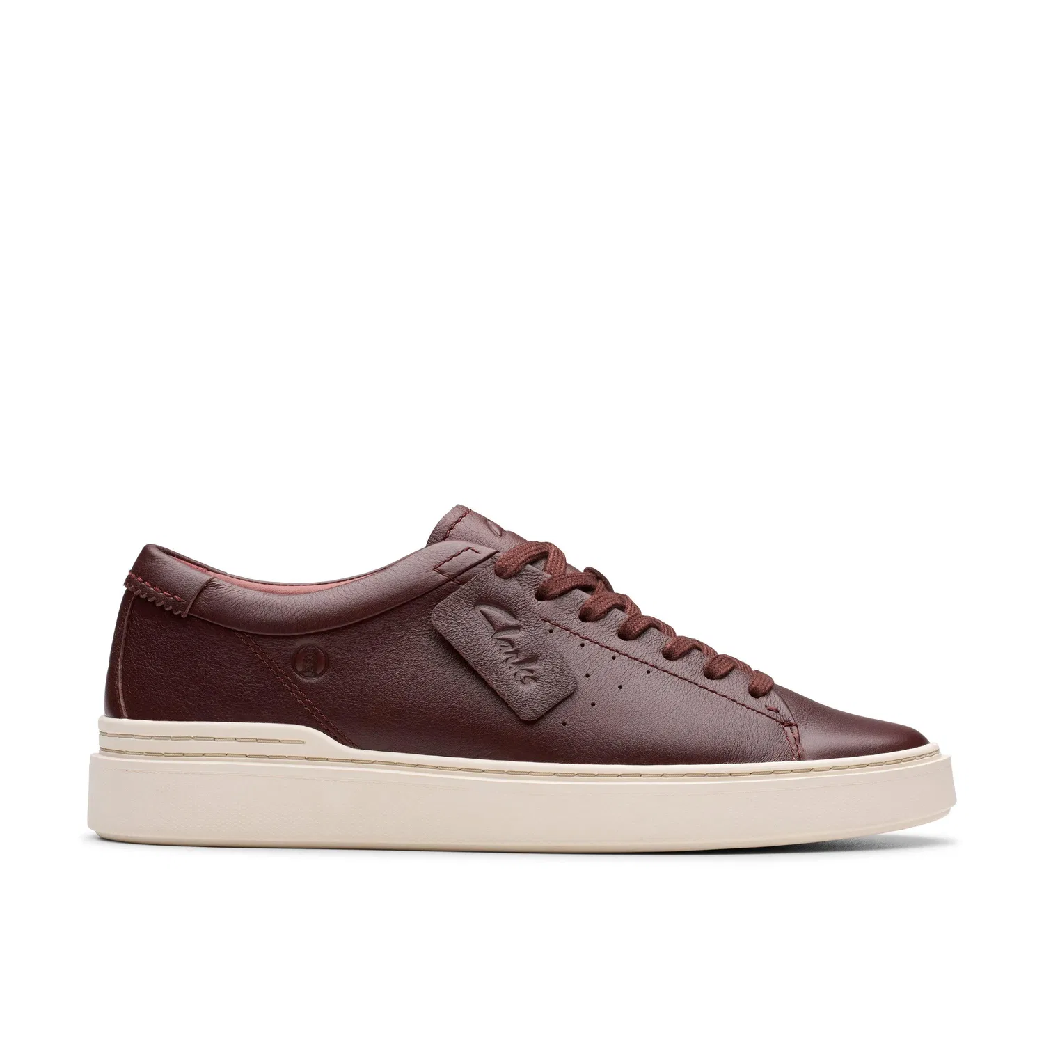 Кроссовки кожаные коричневые Clarks, коричневый