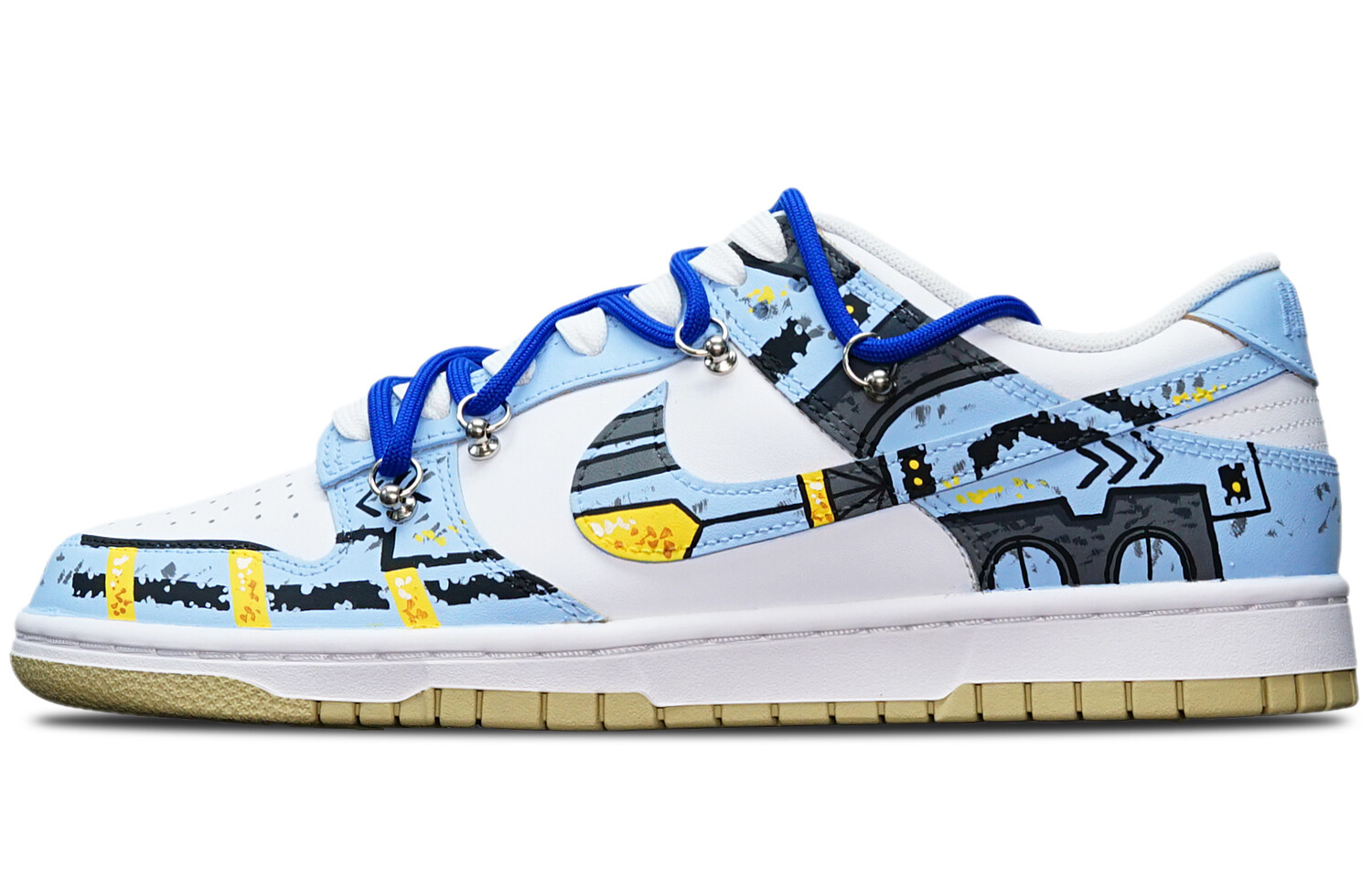 

Кроссовки Nike Dunk Skateboard Shoes Men Low-Top Blue White/Orange