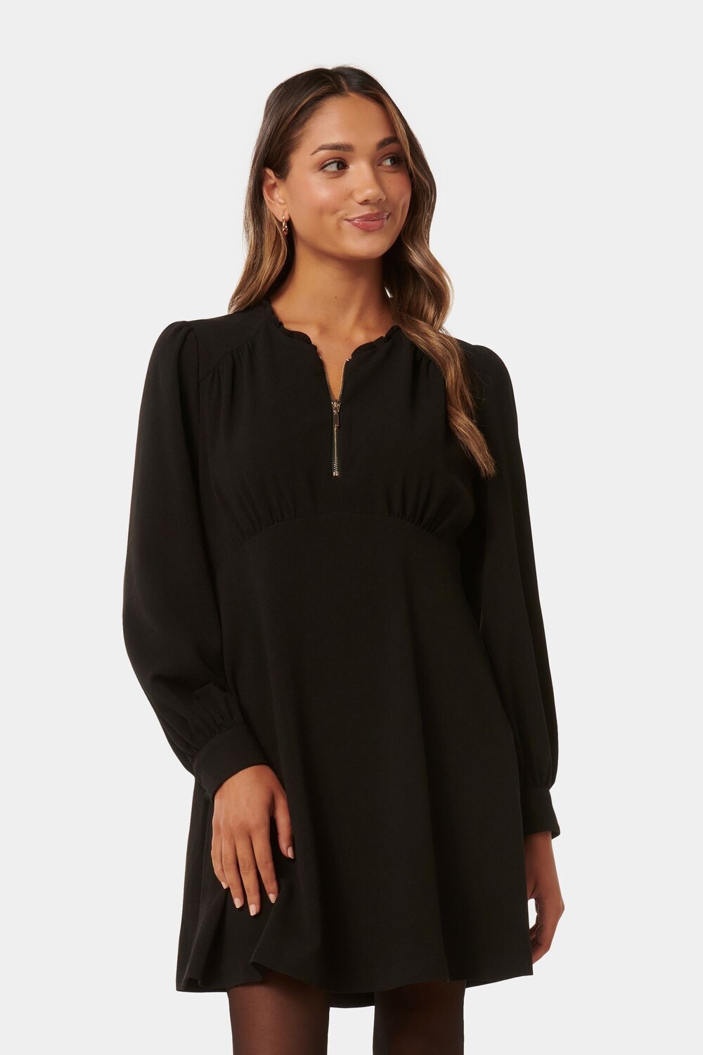 

Мини-Платье Jensen Petite с кулиской Forever New, черный